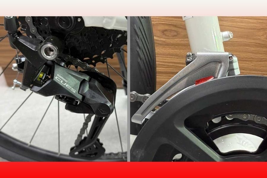 Xe đạp đường phố Giant Escape Plus 1 bản 2026 25 Củ đề Trước Và Sau Xe đạp đường Phố Giant Escape 1 Plus Bản 2026
