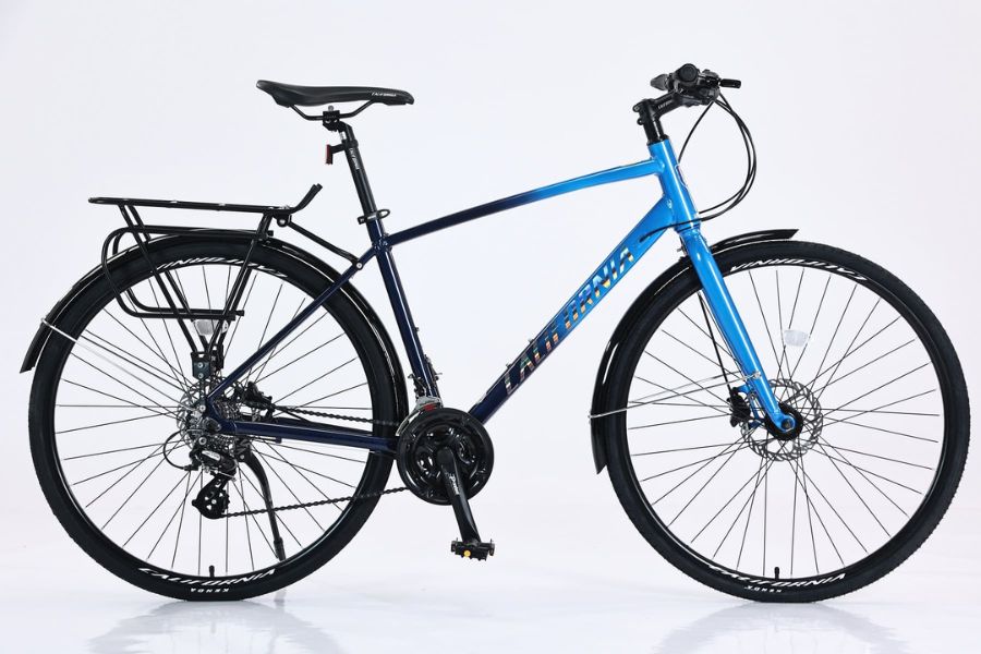 Xe đạp đường phố California City 450 44 Xe đạp đường Phố California City 450 Màu Xanh đen