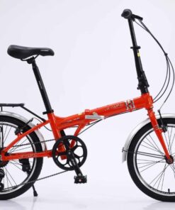 Xe đạp gấp California Time 7s khung nhôm 39 Xe đạp Gấp California Time 7s Khung Nhôm Màu Cam