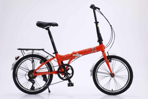 Xe đạp Gấp California Time 7s Khung Nhôm Màu Cam