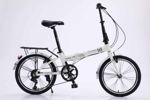 Xe đạp Gấp California Time 7s Khung Nhôm Màu Trắng