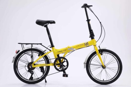 Xe đạp Gấp California Time 7s Khung Nhôm Màu Vàng