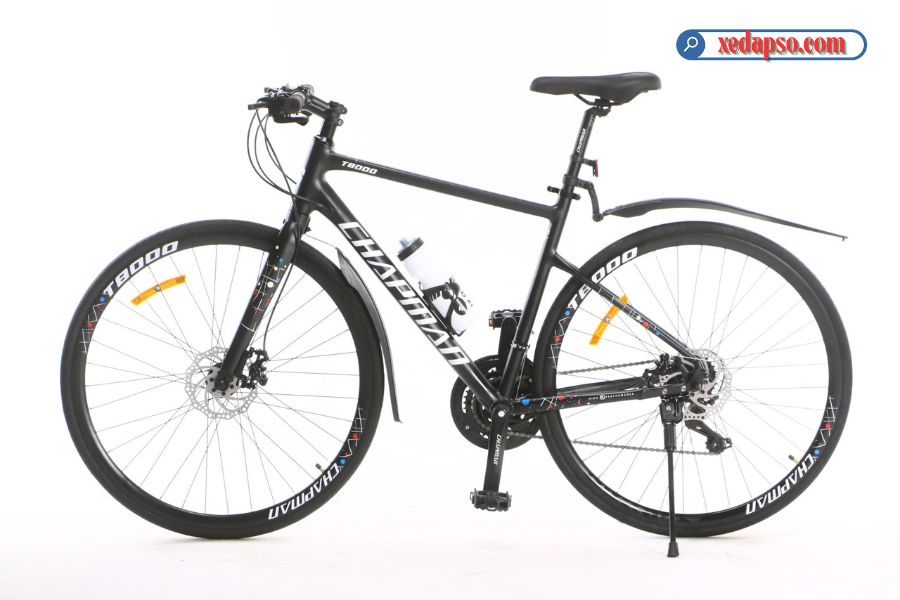Xe đạp đường phố Chapman T8000 - Khung nhôm 39 Xe đạp đường Phố Chapman T8000 Màu đen ảnh đẹp