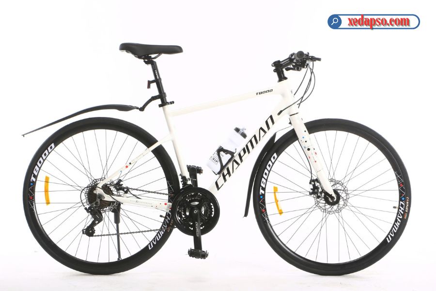 Xe đạp đường phố Chapman T8000 - Khung nhôm 38 Xe đạp đường Phố Chapman T8000 Màu Trắng ảnh đẹp