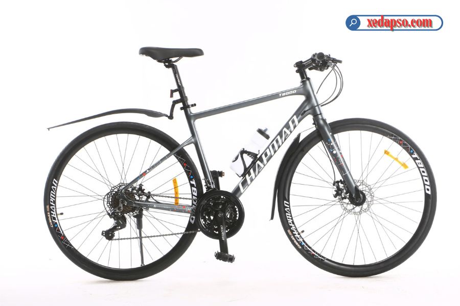 Xe đạp đường phố Chapman T8000 - Khung nhôm 37 Xe đạp đường Phố Chapman T8000 Màu Xám ảnh đẹp