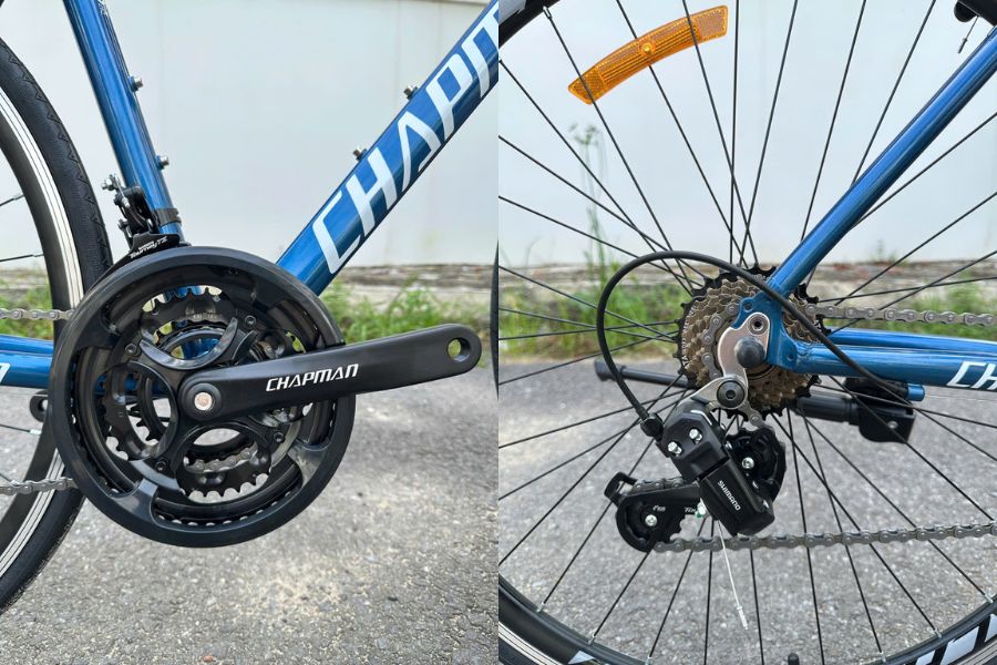 Xe đạp đua Chapman F800 khung nhôm, phanh vành 35 Bộ Truyền động Xe đạp đua Chapman F800