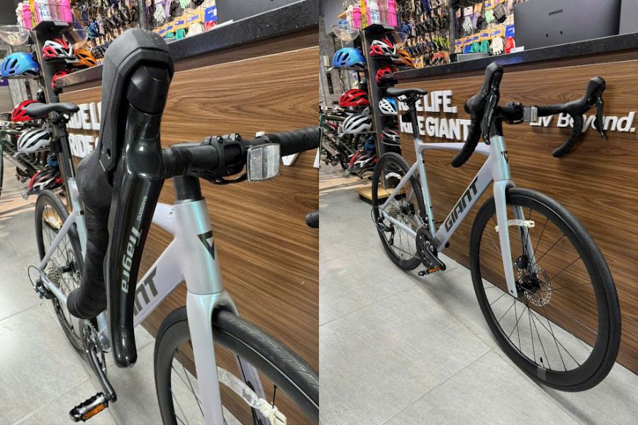 Xe đạp đua Giant PCR Ltd 1 Plus bản 2026 18 Tay Lái Và Tay đề Xe đạp đua Giant Pcr Ltd 1 Plus Bản 2026