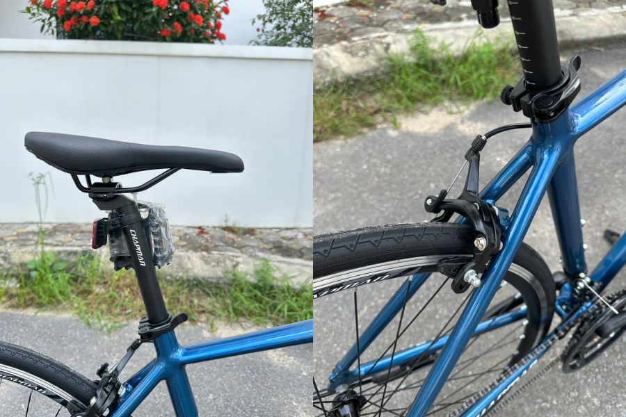 Xe đạp đua Chapman F800 khung nhôm, phanh vành 37 Yên Và Cọc Yên Xe đạp đua Chapman F800