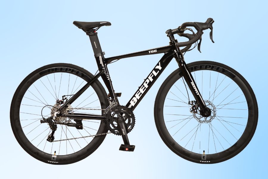 Xe đạp đua DeepFly R66 cối nổ, tay đề lắc 14 Xe đạp đua Deepfly R66 Màu đen