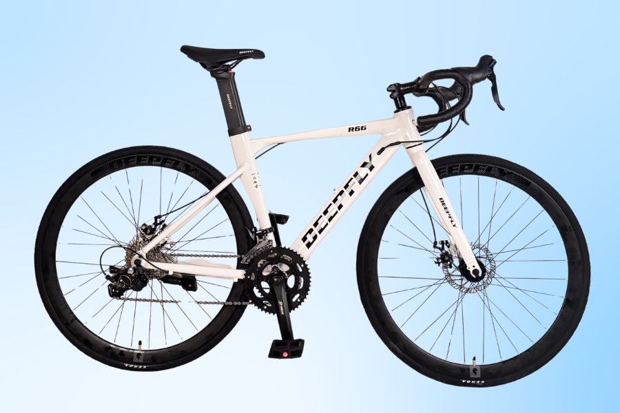 Xe đạp đua DeepFly R66 cối nổ, tay đề lắc 15 Xe đạp đua Deepfly R66 Màu Trắng