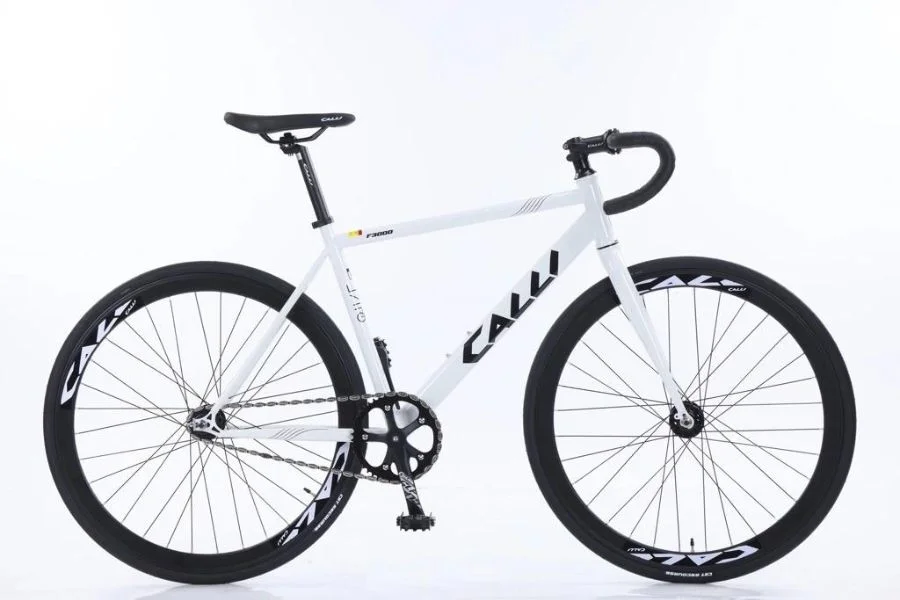 xe đạp fixgear calli F3000 màu trắng