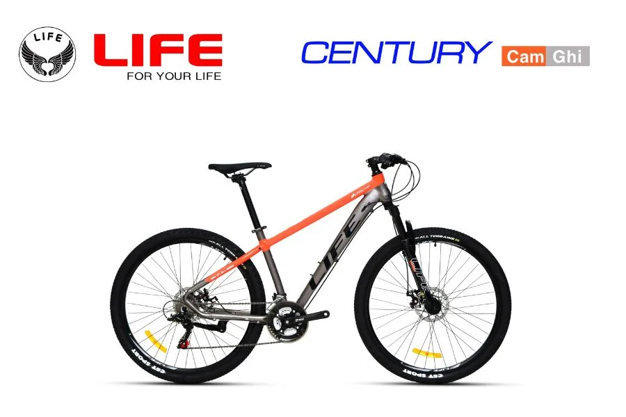 Xe đạp Life Century Màu Cam Ghi