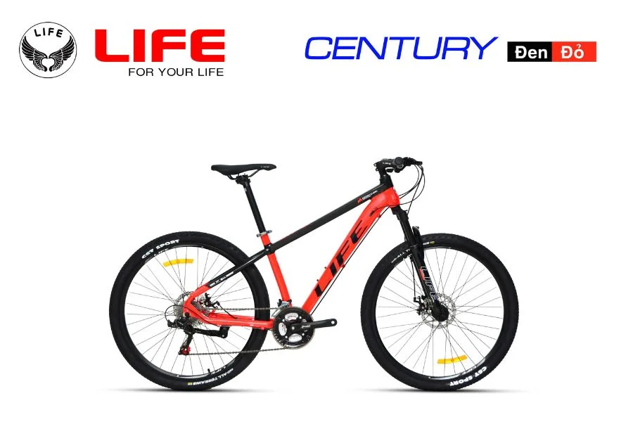 Xe đạp Life Century Màu đen đỏ