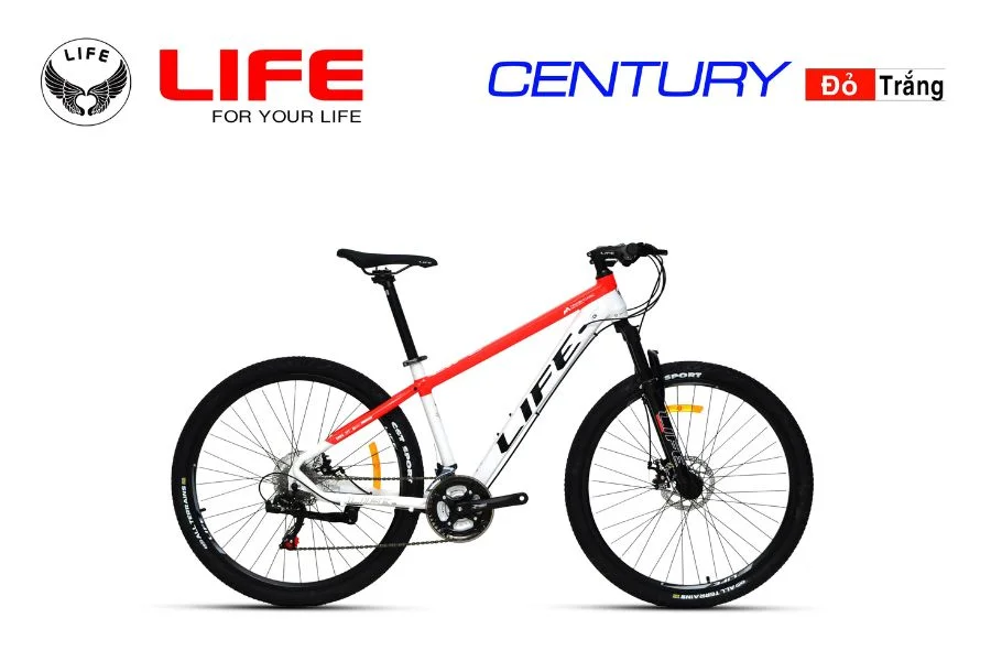 Xe đạp Life Century Màu đỏ Trắng