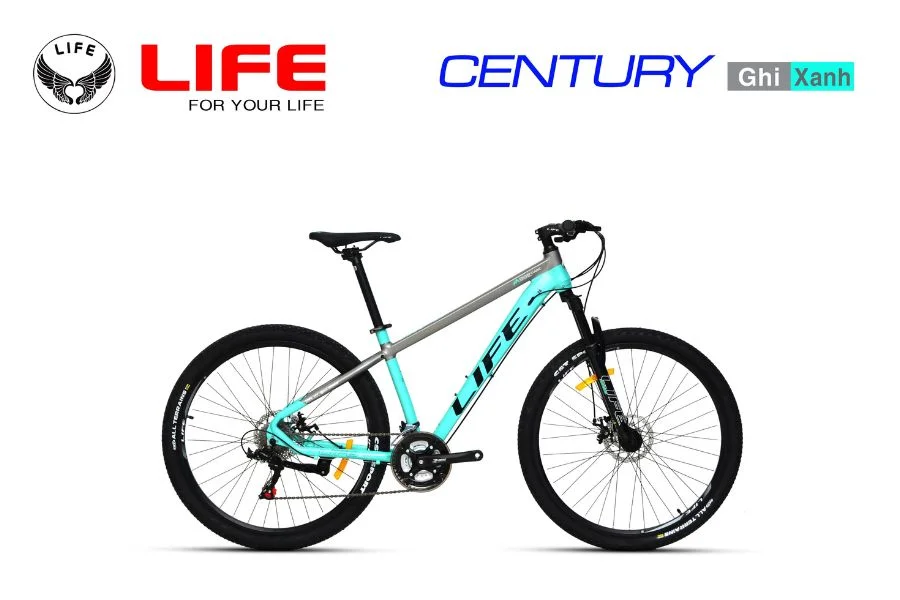 Xe đạp Life Century Màu Ghi Xanh