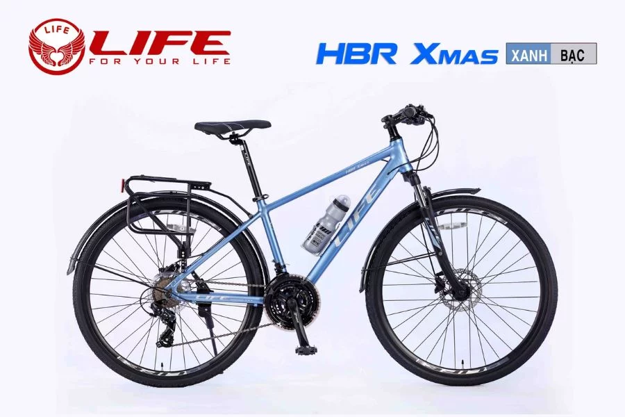 Xe đạp Life Hbr Xmas Xanh Bạc