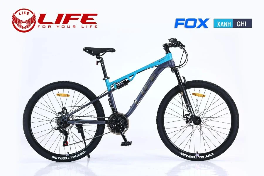 Xe đạp địa Hình Life Fox Xanh Ghi