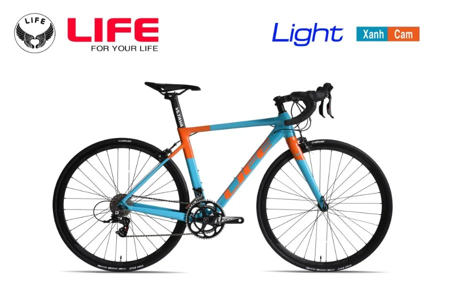 Xe đạp đua life light màu xanh cam