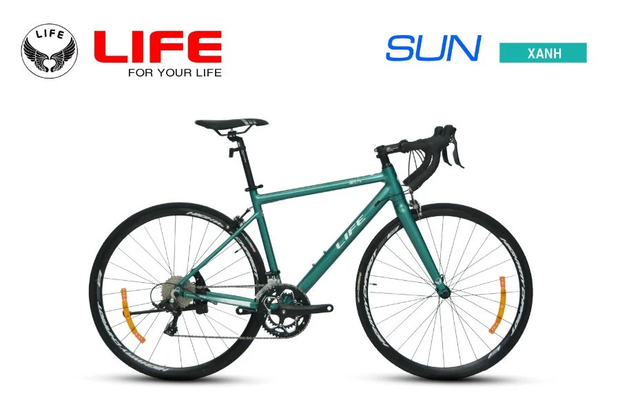 Xe đạp đua life sun màu xanh