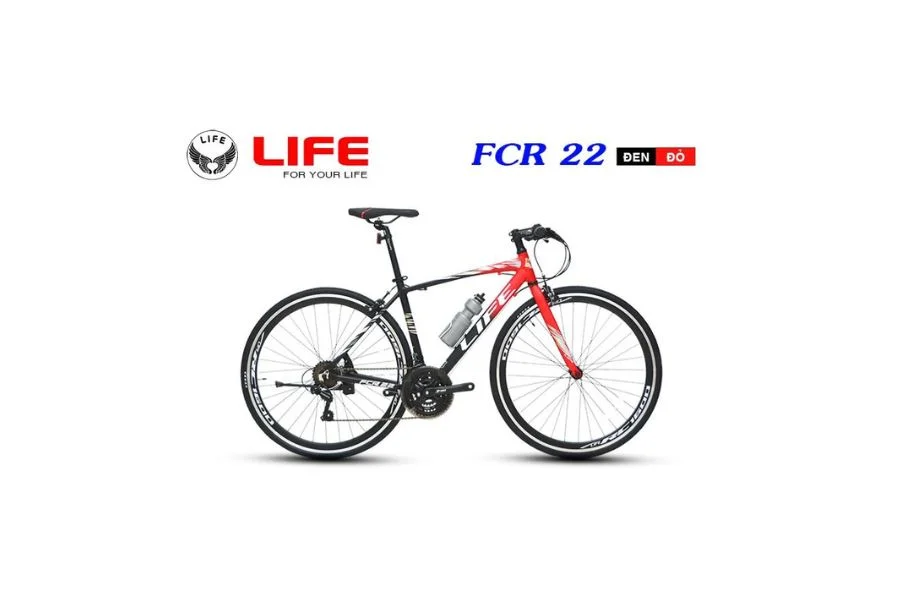 Xe đạp Life Fcr22 Màu đen đỏ