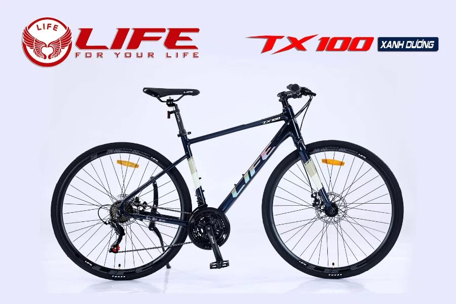 Xe đạp life tx100 màu xanh dương