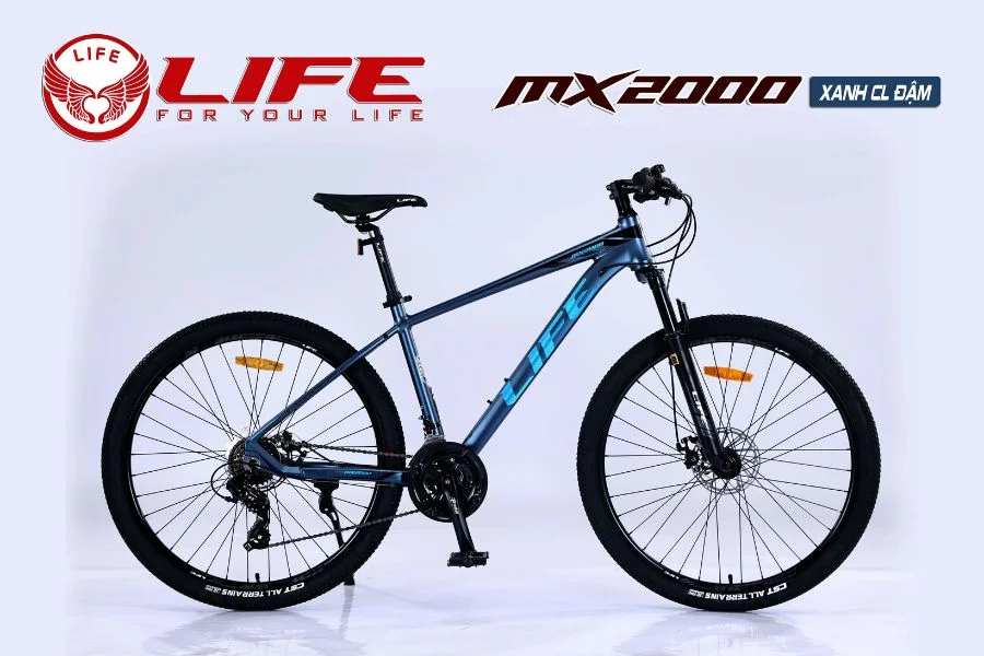 Xe đạp địa Hình Life Mx2000 Màu Xanh đậm