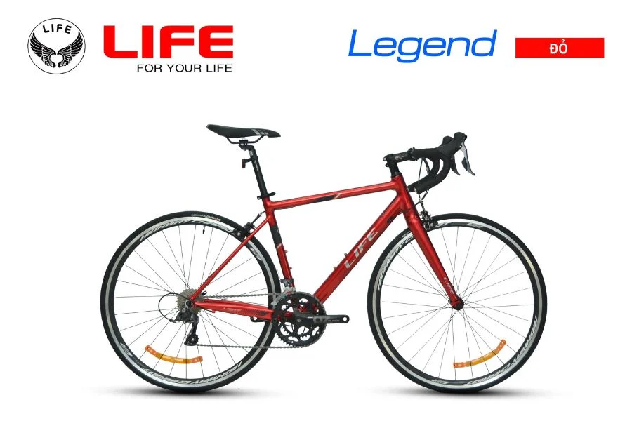 xe đạp đua life legend màu đỏ