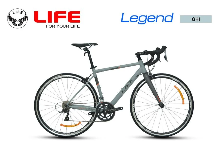 xe đạp đua life legend màu ghi