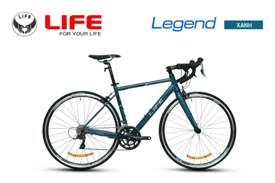 xe đạp đua life legend màu xanh