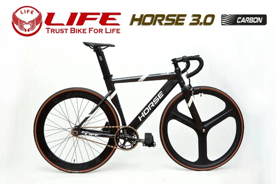 Xe đạp Fixed Gear Life Horse 3.0 Màu Carbon