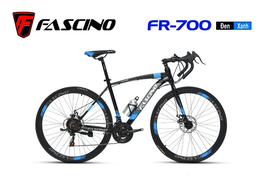 Xe đạp đua Fascino Fr-700 đen Xanh