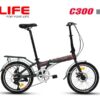 Xe đạp gấp Life C300 giảm giá 500K 48 Xe đạp Gấp Life C300 Màu Ghi