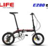 Xe đạp gấp Life E280 giảm giá tốt 260K 65 Xe đạp Gấp Life E280 Màu đen đỏ