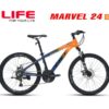 Xe đạp Life Marvel 24 Màu Cam Xanh
