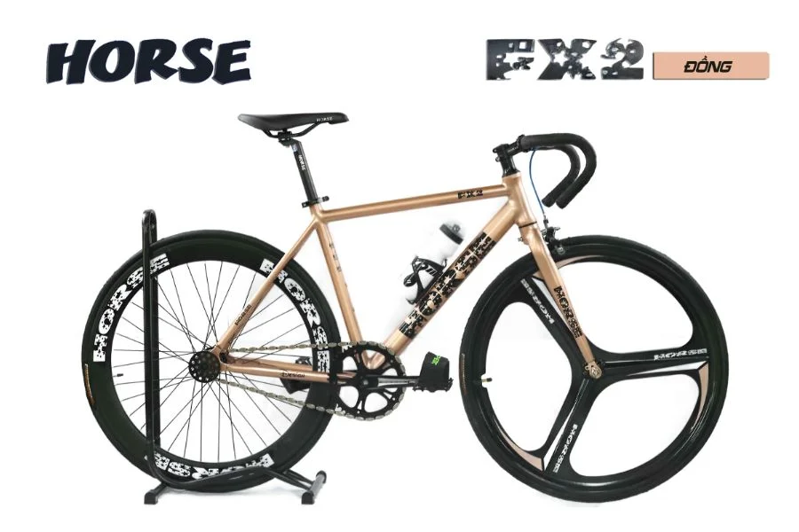 Xe đạp Fixed Gear Horse Fx2 Màu đồng