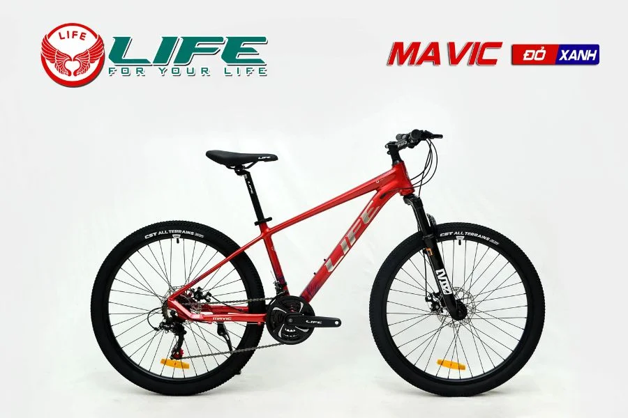 Xe đạp Life Mavic Màu đỏ Xanh