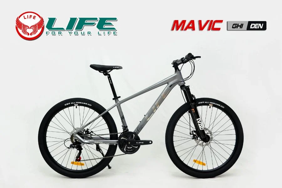 Xe đạp Life Mavic Màu Ghi đen