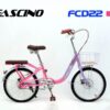 Xe đạp mini nữ Fascino FCD22 giảm giá 300K 70 Xe đạp Mini Fascino Fcd22 Đỏ Tím